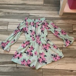 a cute floral romper